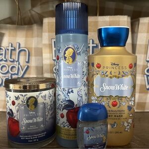 Bath & Body Works Snow White Bath & Body Set - Blue, Gold, White